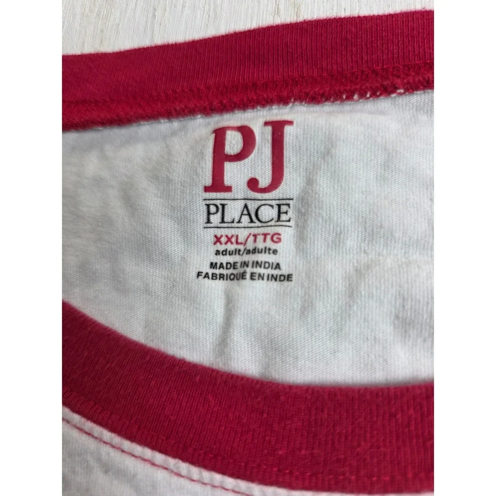 PJ Place Feliz Navidad Christmas Pajama XXL 2-Piece Cotton Fair Isle Red White